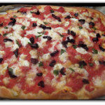 Pizza rustica con olive