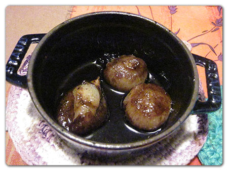 Cipolle borrettane in agrodolce (in cocotte)