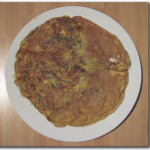 Frittata con insalata romana