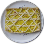 Torta salata con fiori di zucca