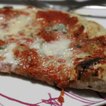 Pizza con pasta madre.